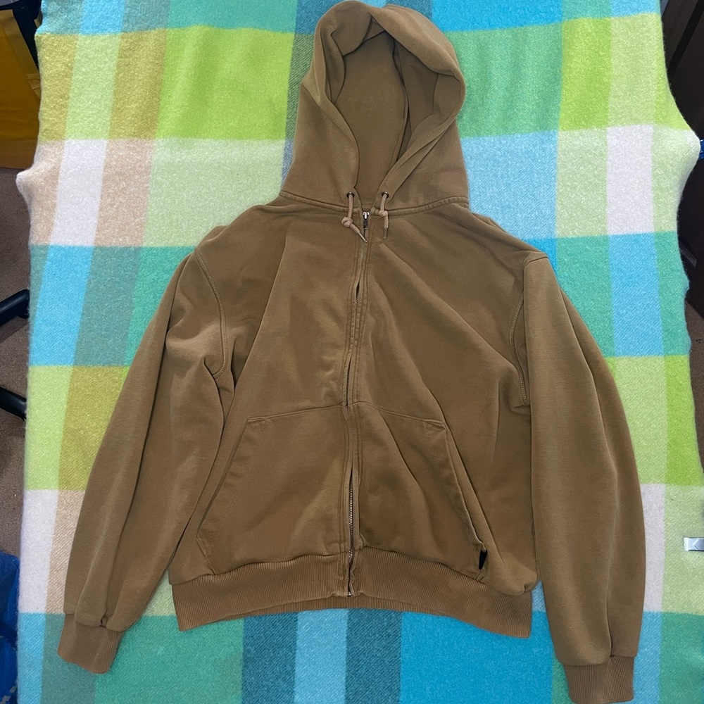 Filson Prospector Full Zip Sweatshirt Hoodie Dark Mustard Yellow